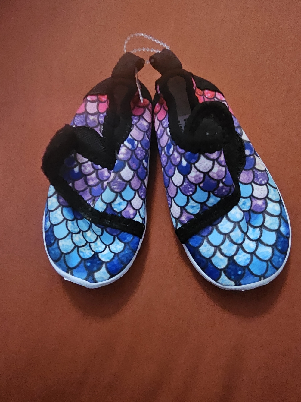 Kids Mermaid Scale Water Shoes - Blue Purple Pink